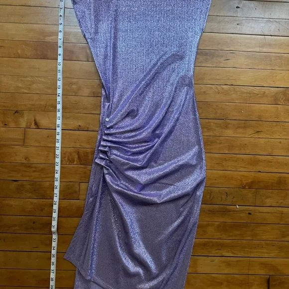 Paco Rabbane Purple Glitter Dress - Picture 6 of 6